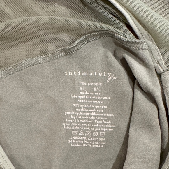 Free People Sheer Olive Bodysuit - Picture 2 of 2